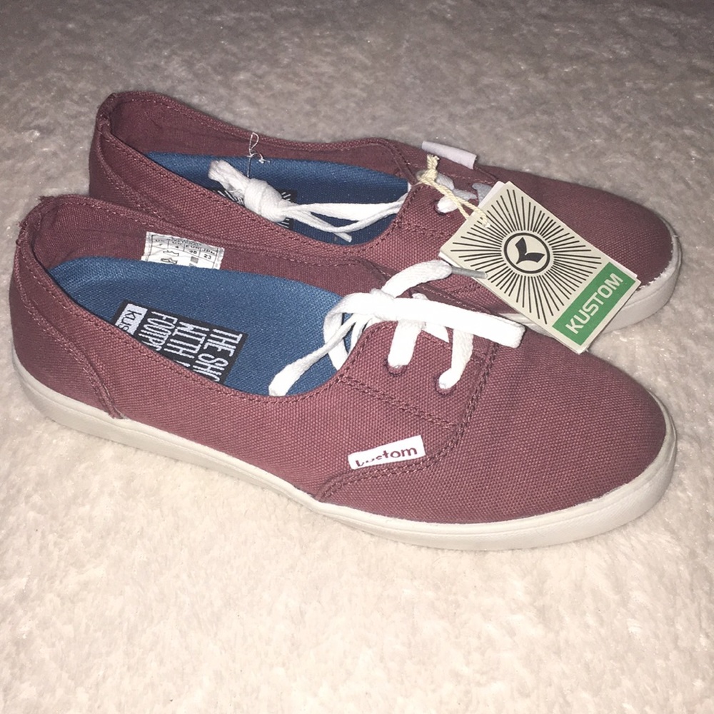 Cream Kustom Footwear shoes.